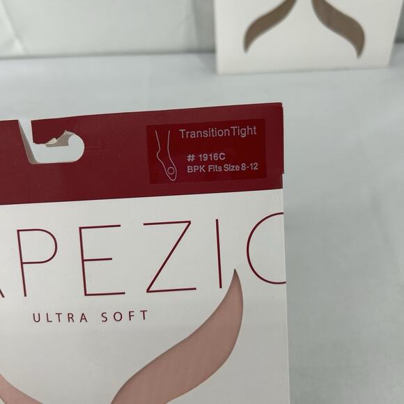 Lot Of 3 Capezio Girls 8-12 Ultra Soft Transition Tights Pink 1916C, Tan, Black - Picture 5 of 9